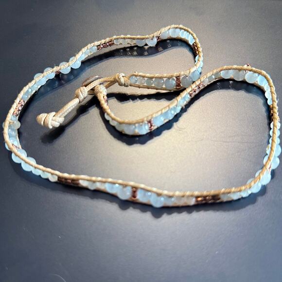 Natural Boho Artisan Beaded Wrap Bracelet - Picture 8 of 8